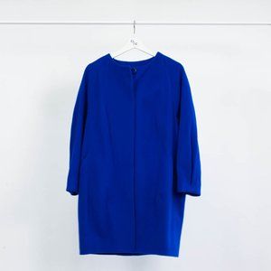 Helene Berman Cobalt Blue Cocoon Coat